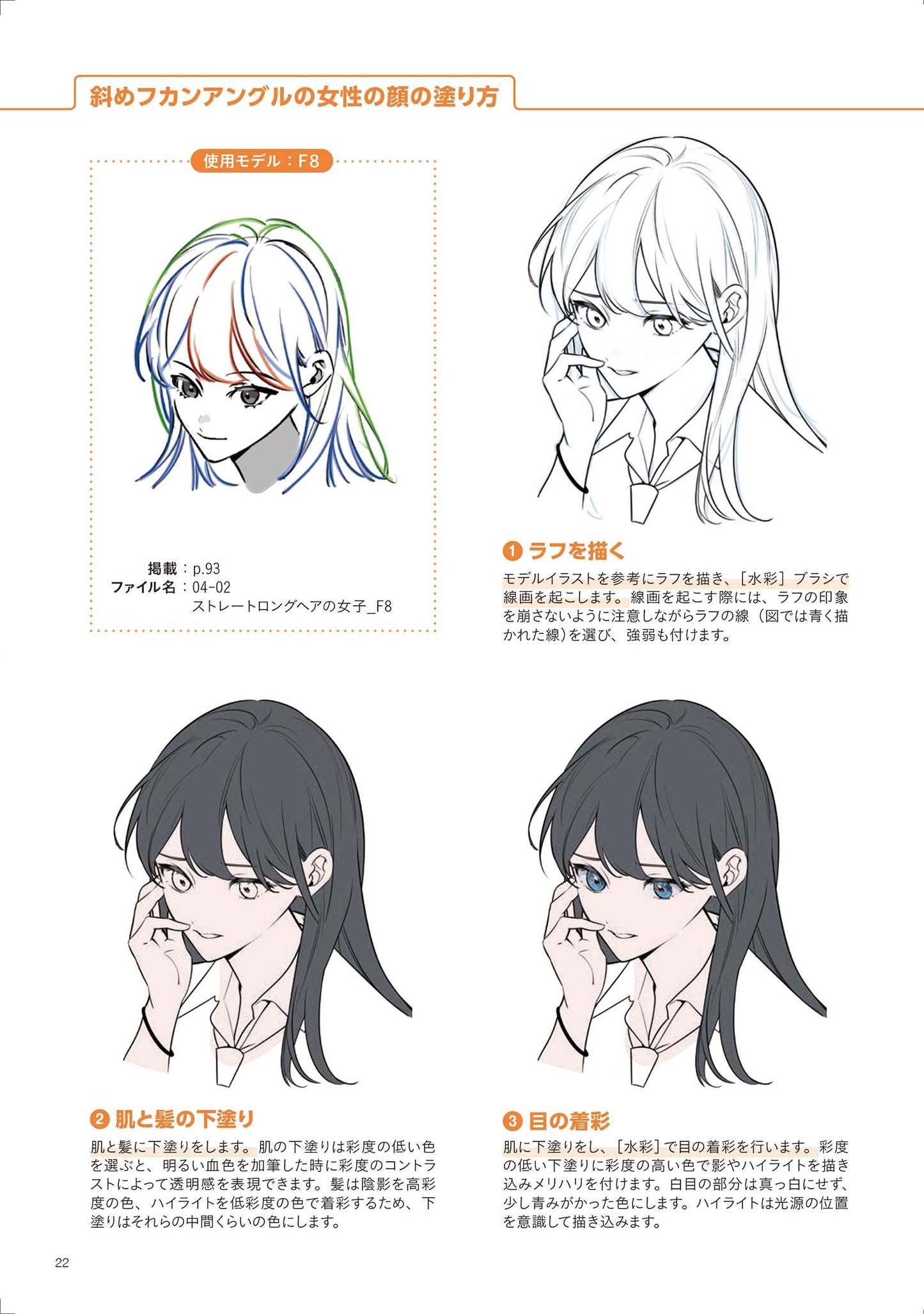 All angles, drawing different faces / Pose Book
