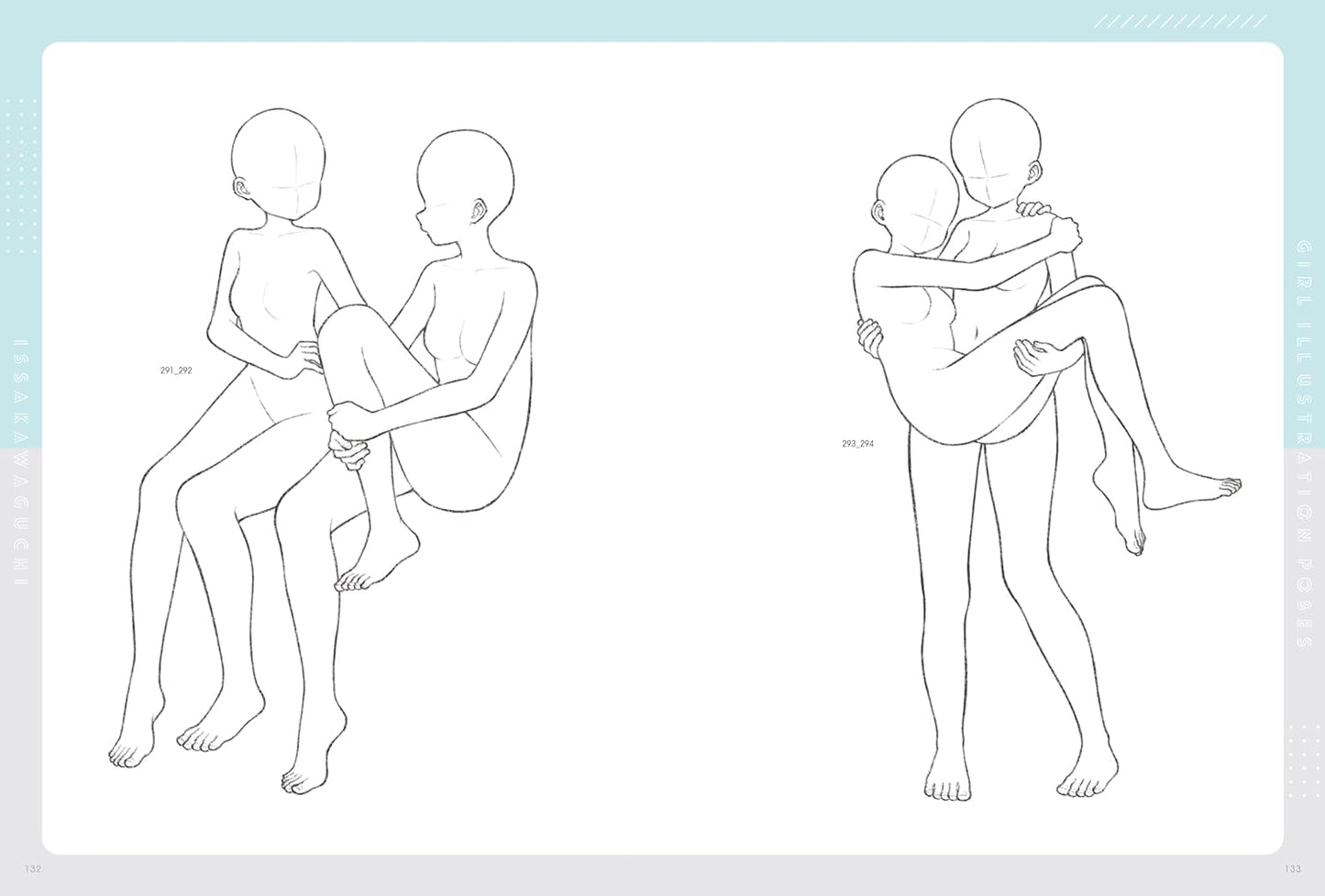 Girl Illustration Pose Book by Issa Kawaguchi