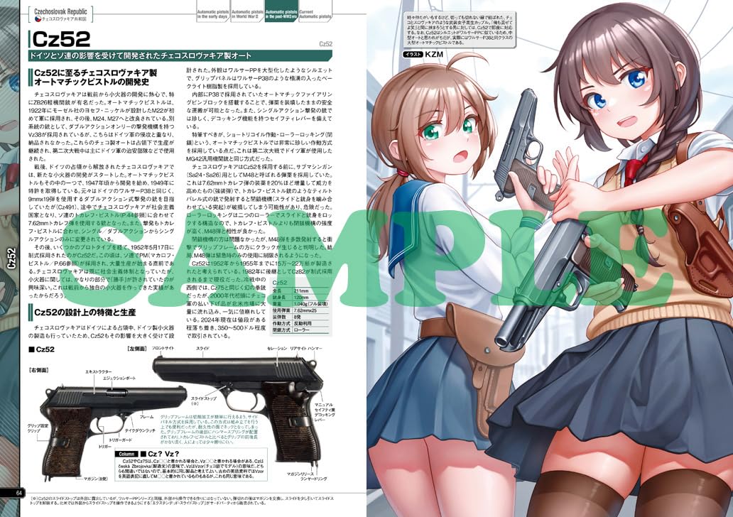 GUN & GIRL Illustrated Automatic Pistols of the World