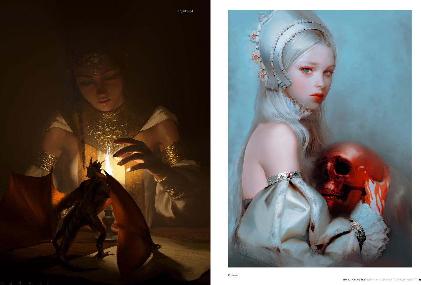 Toraji Artworks and Character Creation Technique