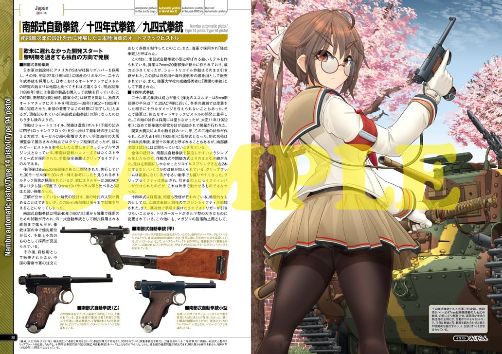 GUN & GIRL Illustrated Automatic Pistols of the World