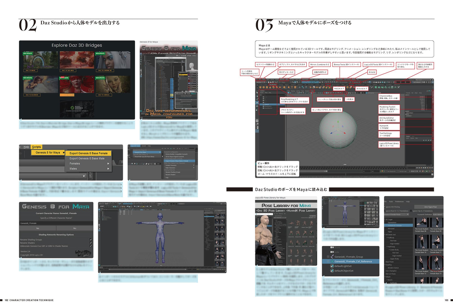 Toraji Artworks and Character Creation Technique