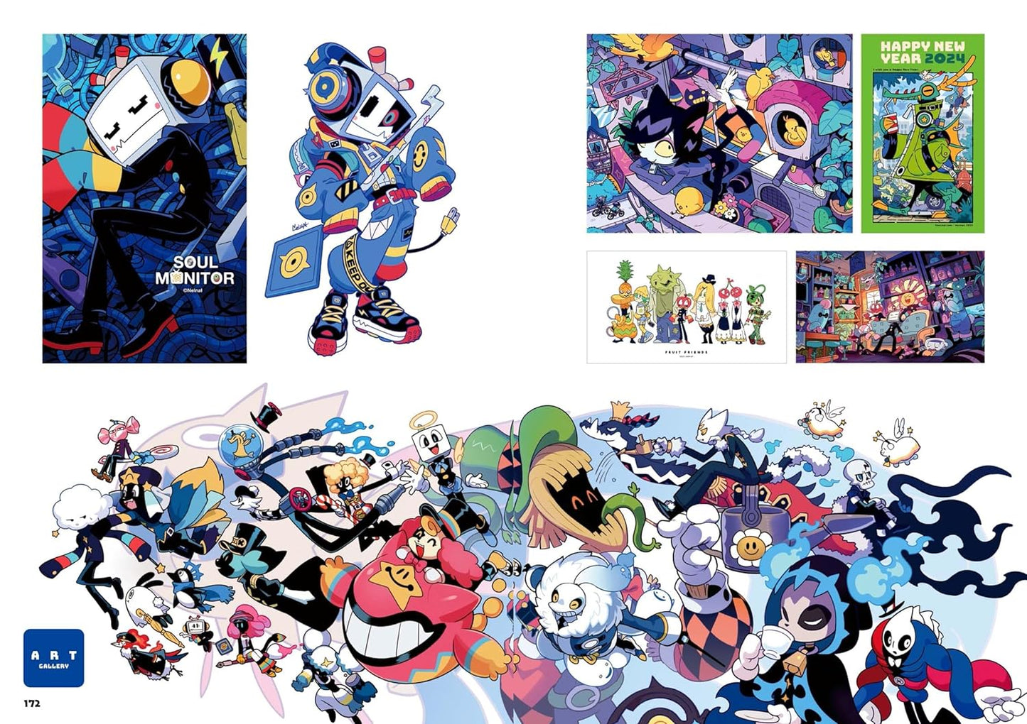 NELNAL Illustration & Character Art Book MUTANT FRIENDS