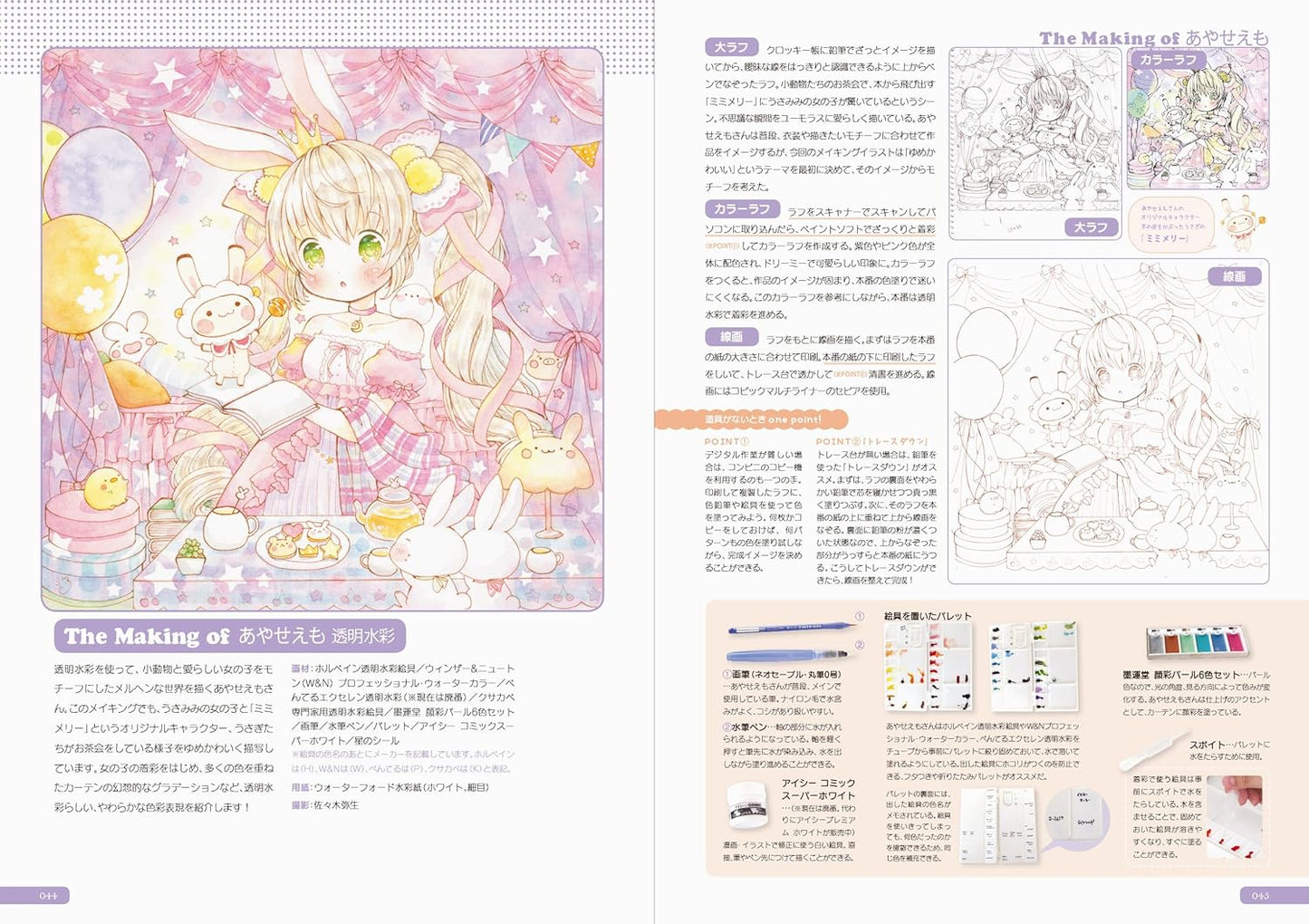 SS Illustration Making Book. Draw Character Illustrations with Paints