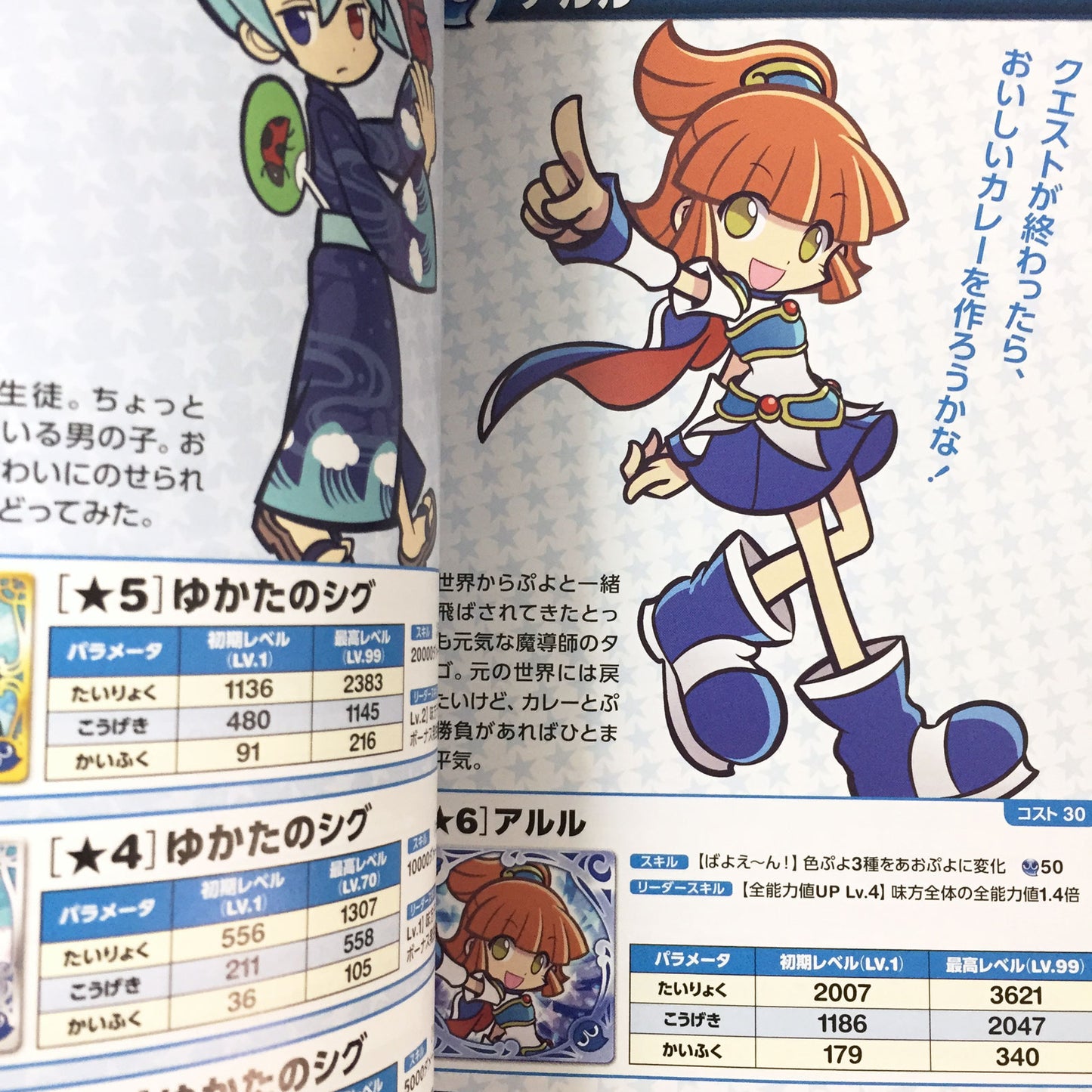 Puyo Puyo Quest Character Encyclopedia