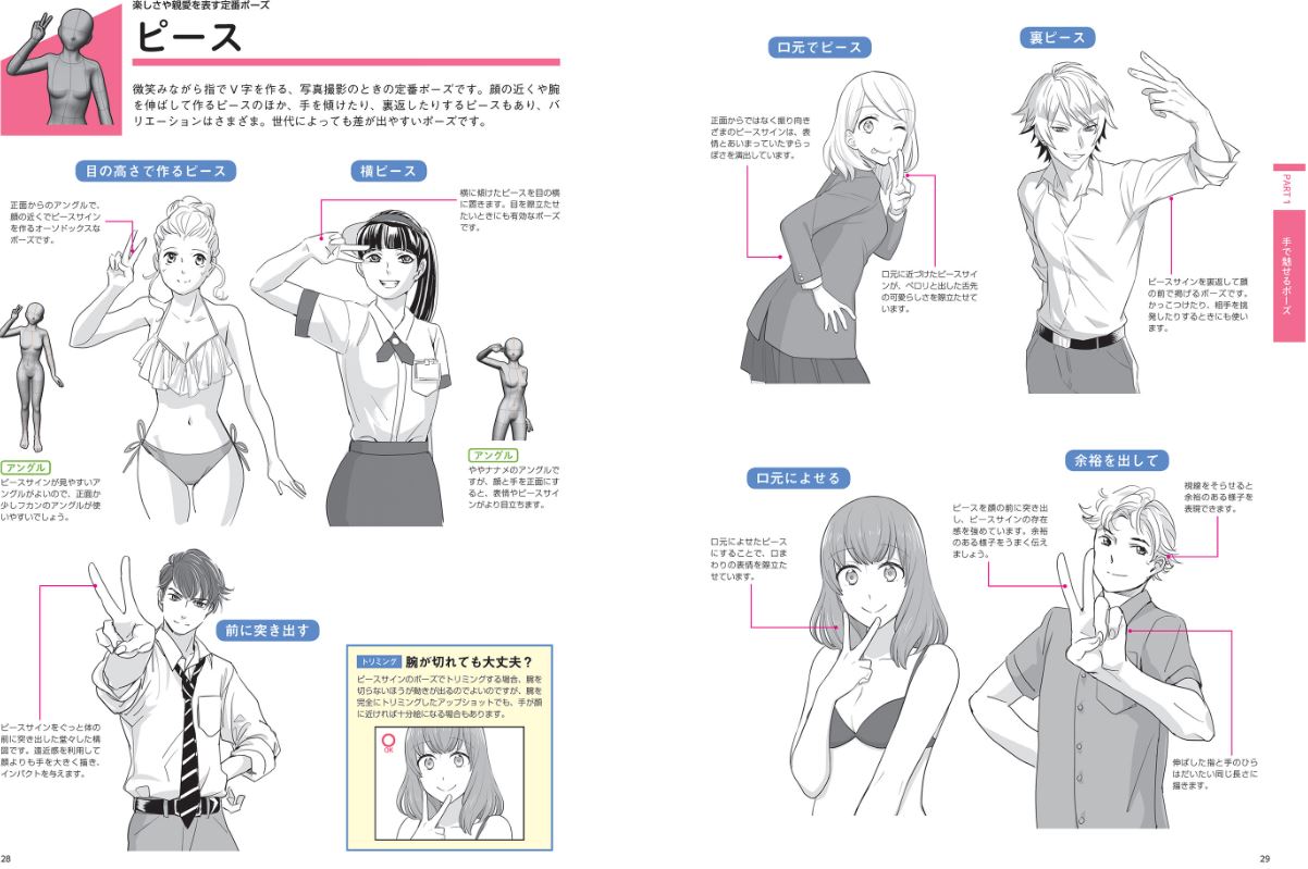 Digital Illustration "Pose" Encyclopedia, Ideas for gestures, postures, and movements