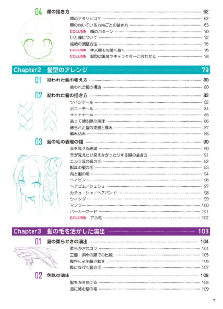 How To Draw "Hair" Taught by Paryi, Drawing Style that Sticks To Hairstyles