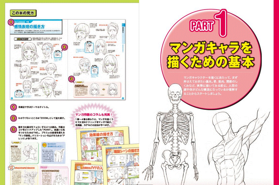 360° Any angle perfect master! Manga Character Drawing Guide