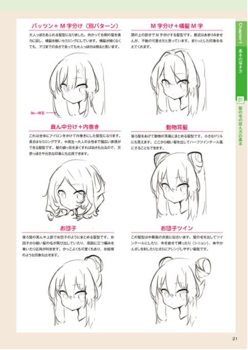 How To Draw "Hair" Taught by Paryi, Drawing Style that Sticks To Hairstyles