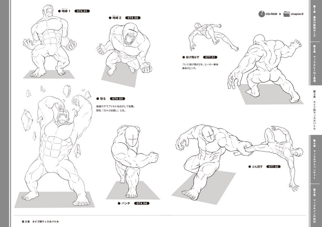 500 Ready-to-Use Muscle Poses w/CD-ROM