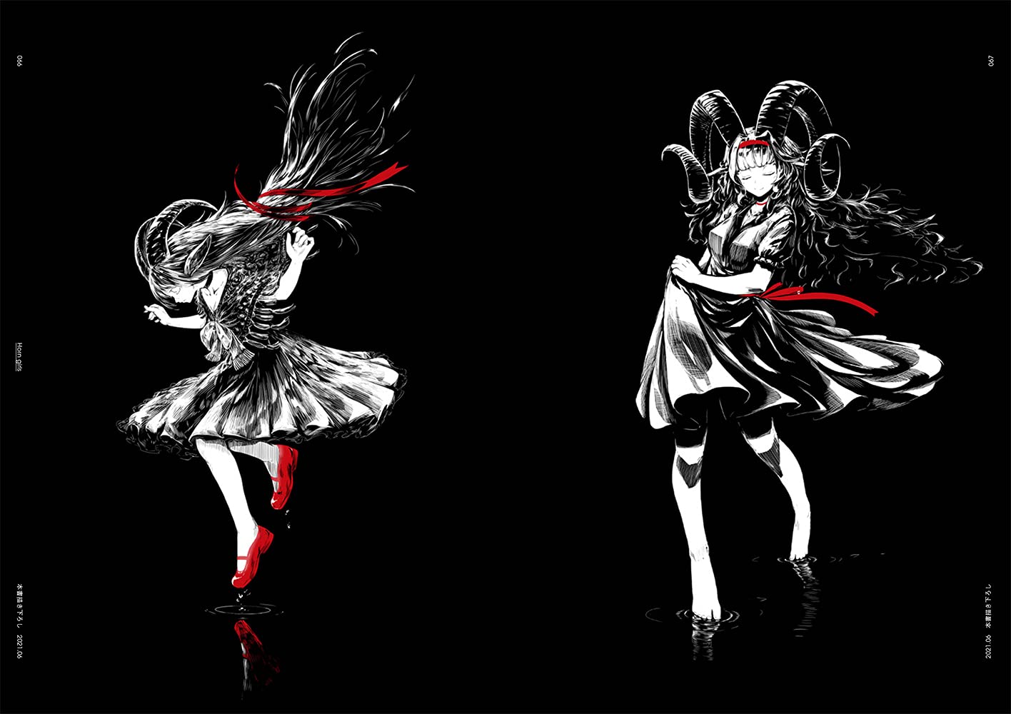 jaco Art Book Black & White Girls Illustration & Technique