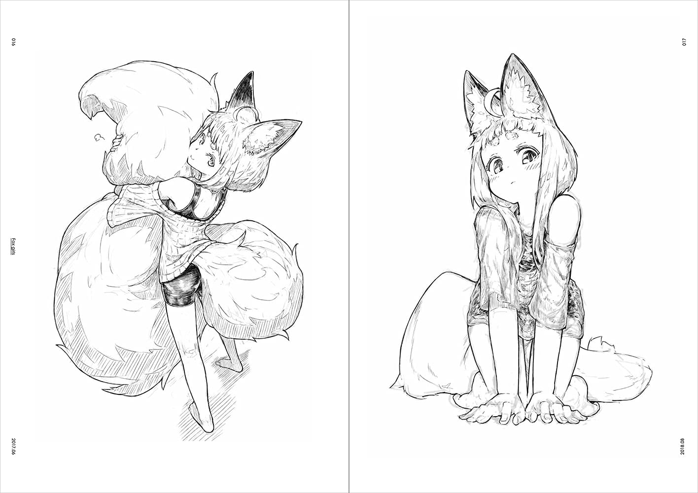 jaco Art Book Black & White Girls Illustration & Technique