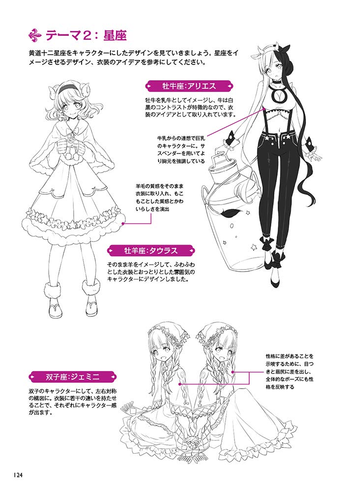 A book for drawing cute fantasy illustrations