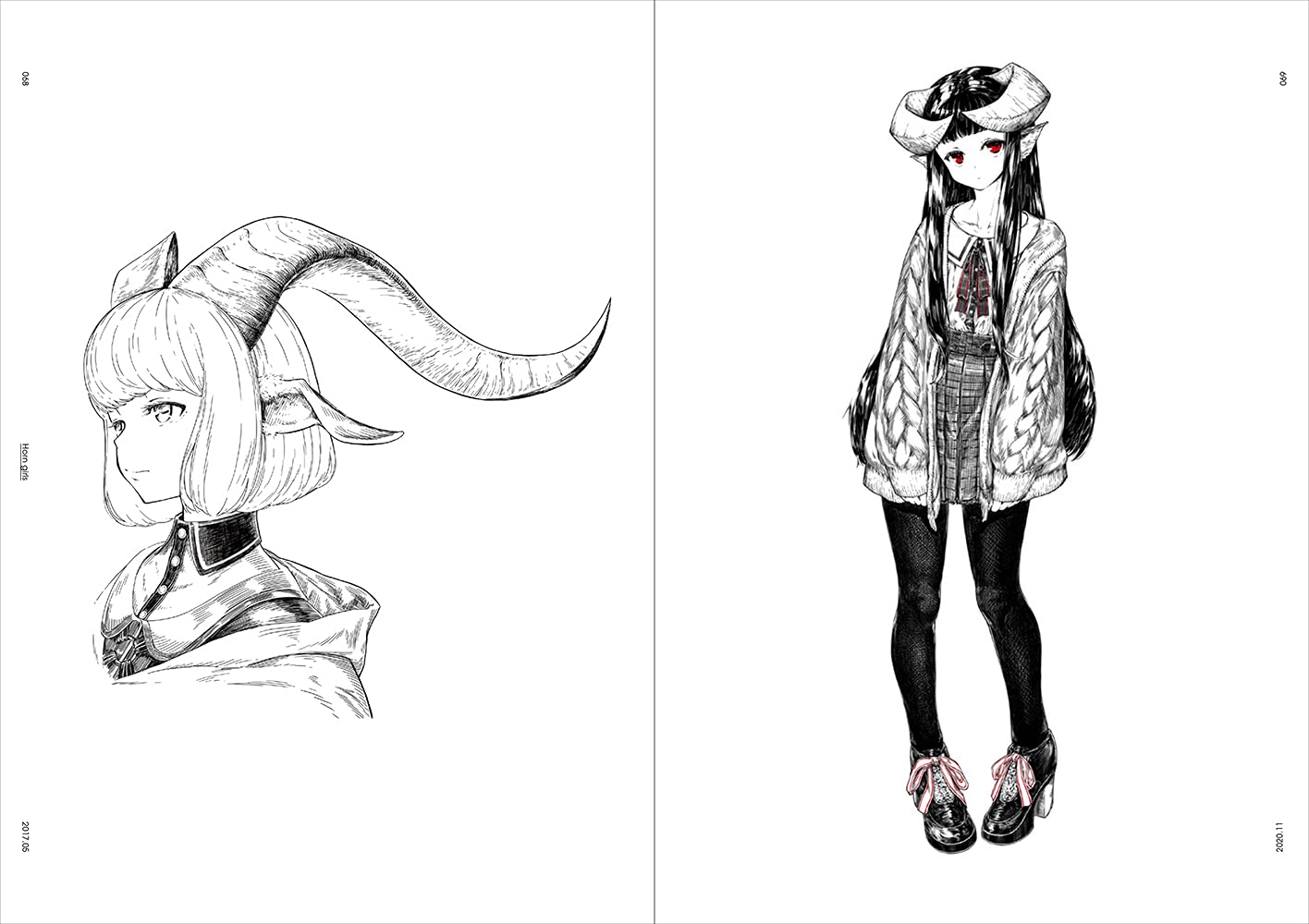 jaco Art Book Black & White Girls Illustration & Technique