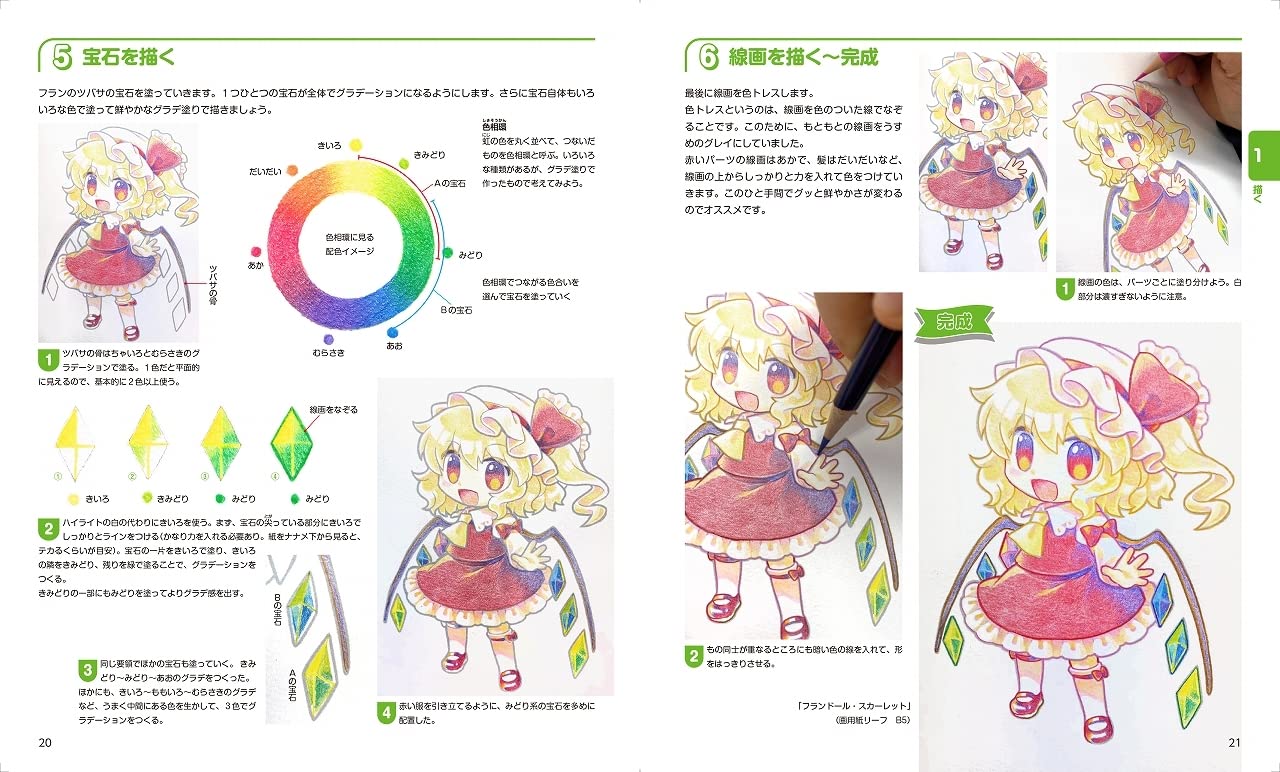 Drawing with familiar art materials, Touhou Illustration Techniques
