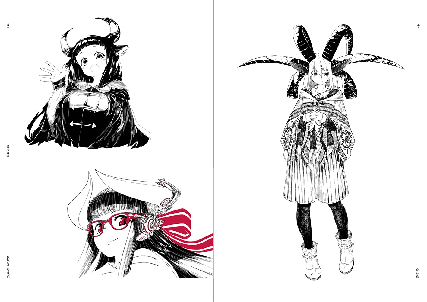 jaco Art Book Black & White Girls Illustration & Technique