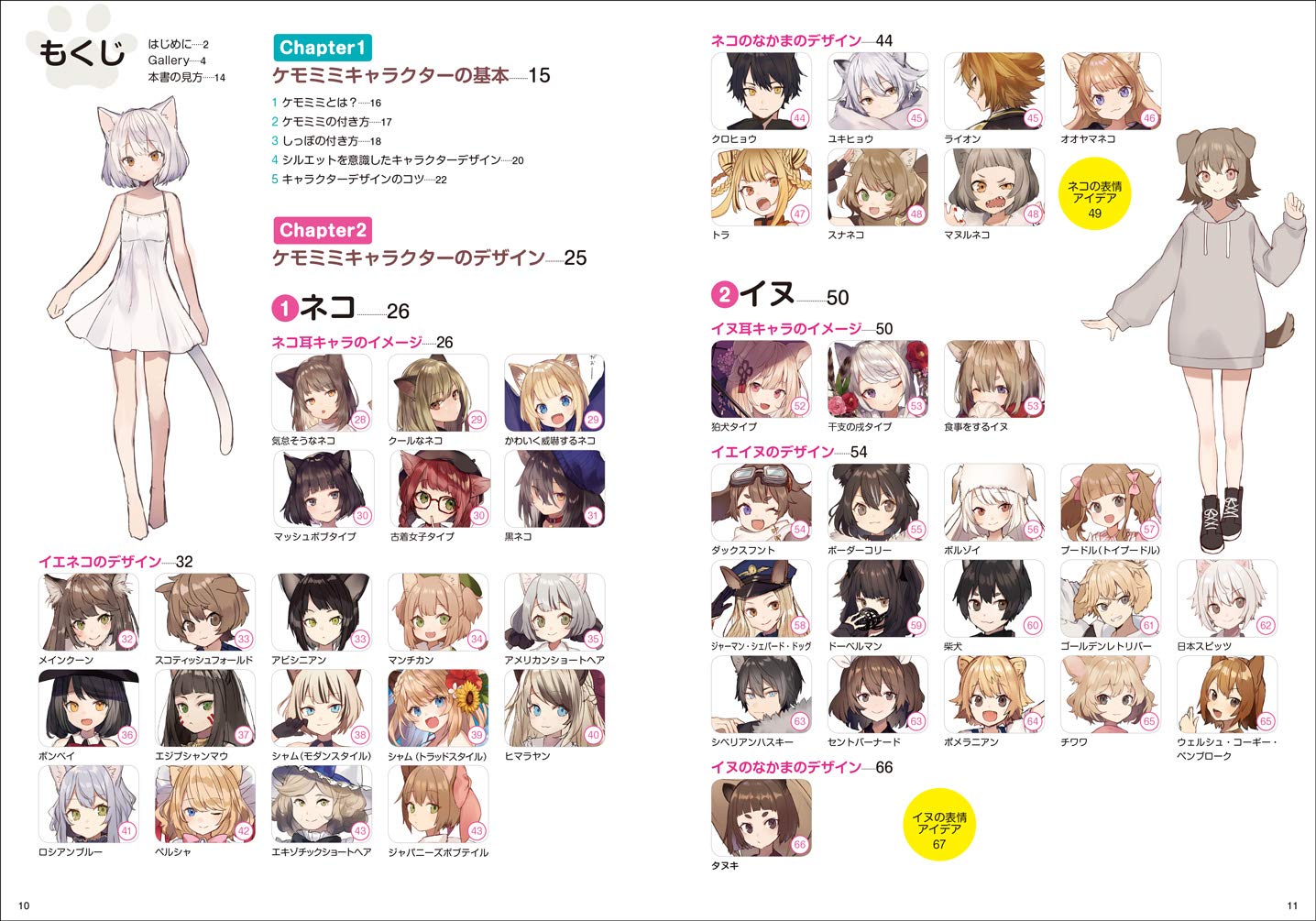 Kemomimi Character Design Book, Idea and Techniques