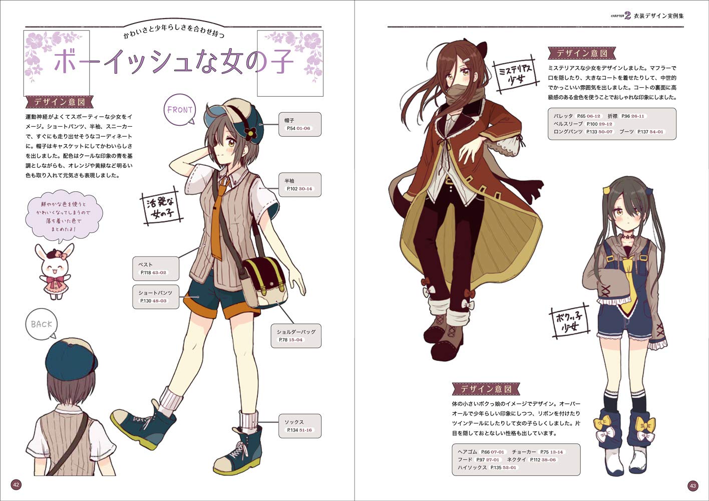 Fairy Tale Cute Girl Costume Design Catalog