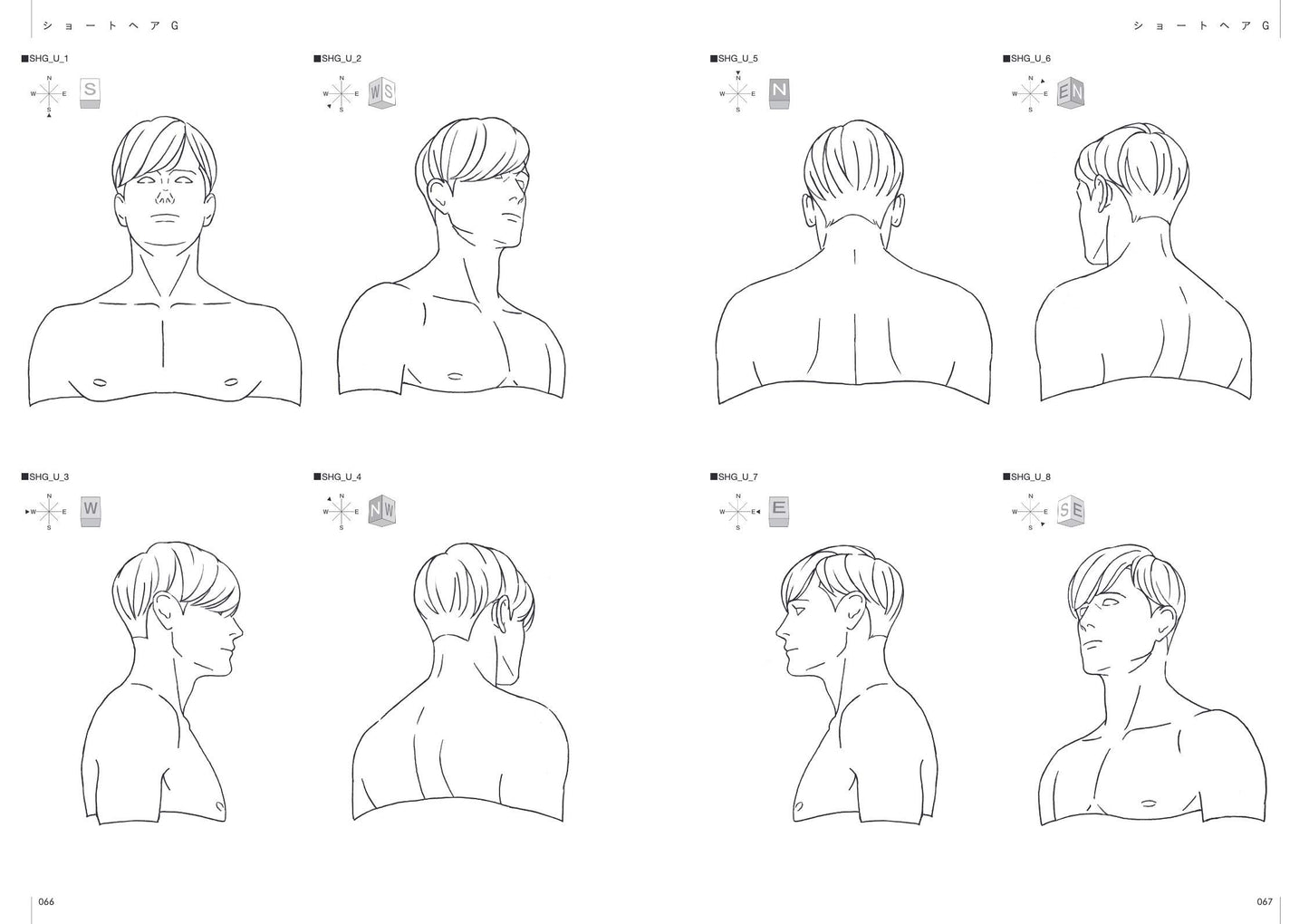 12 Hairstyles for Male's Drawing w/CD-ROM