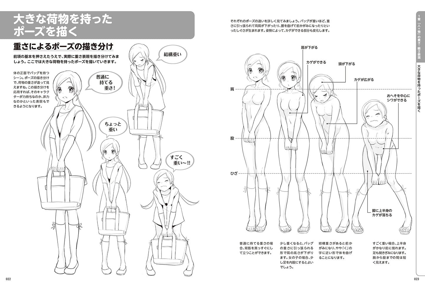 Manga Basic Drawing, Expression of Weight and Lightness
