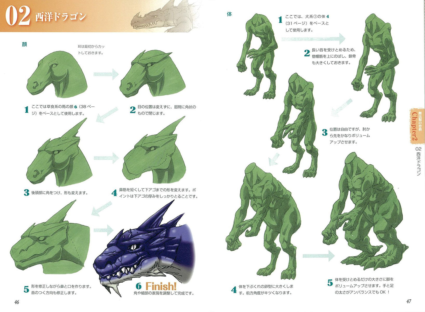 How to draw a creature that thinks by combining people and animals