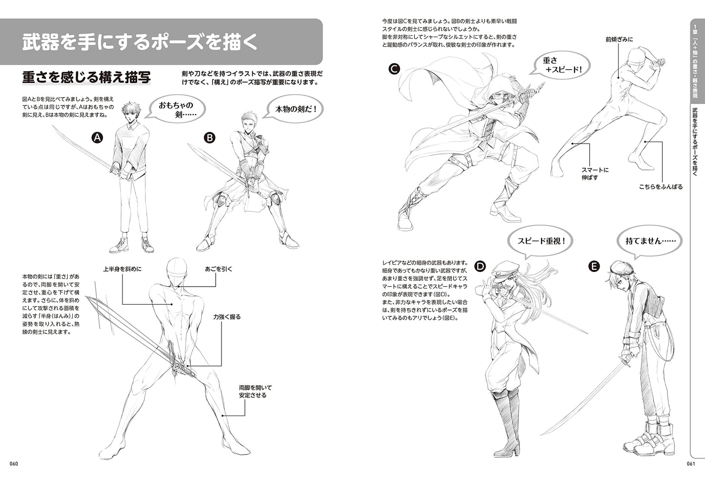 Manga Basic Drawing, Expression of Weight and Lightness