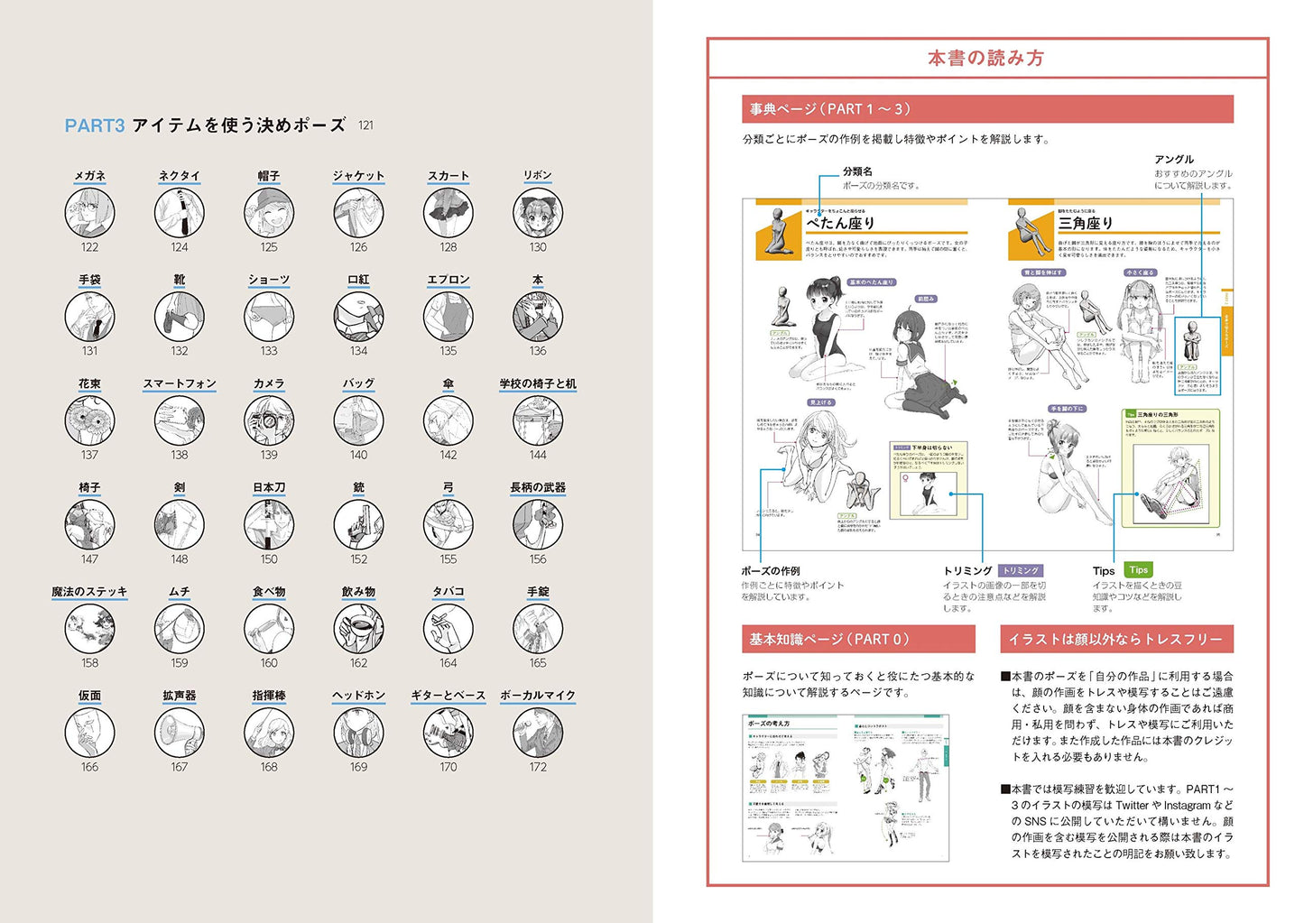 Digital Illustration "Pose" Encyclopedia, Ideas for gestures, postures, and movements