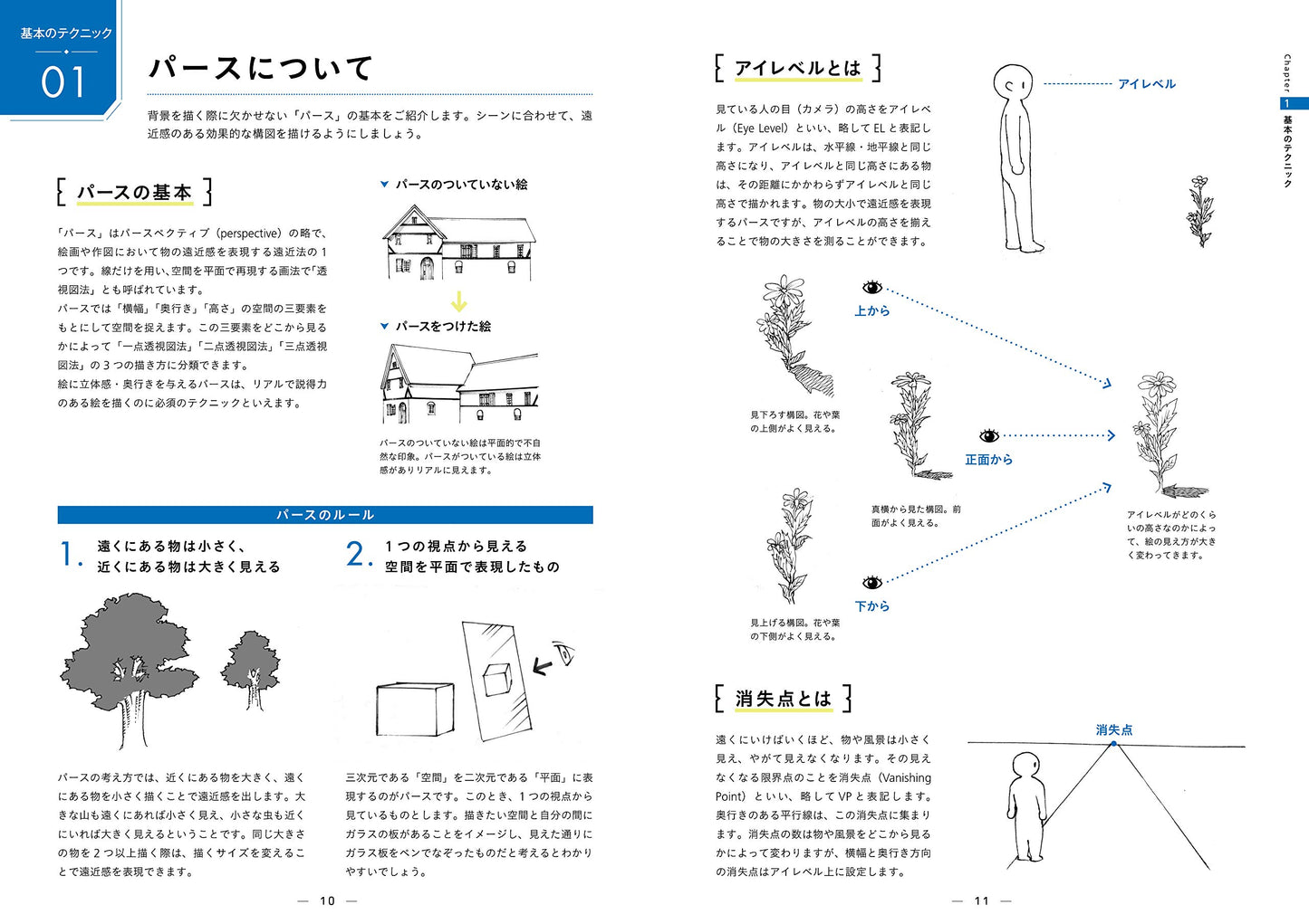 Easy to draw by grasping the shape! How to draw background parts