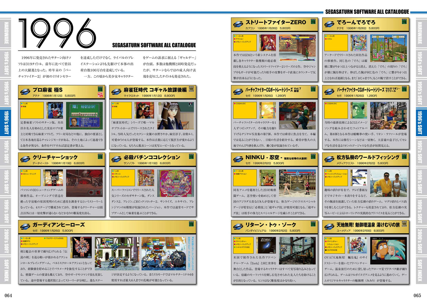 SEGA SATURN Perfect Catalogue
