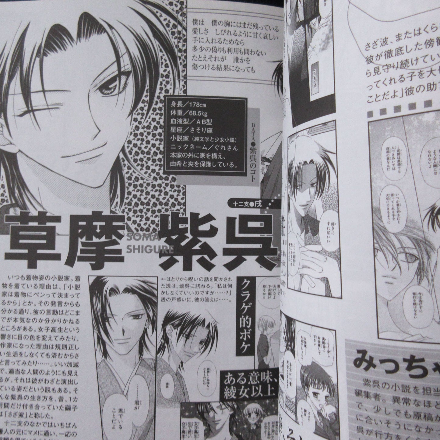 Natsuki Takaya "Fruits Basket" Character Book