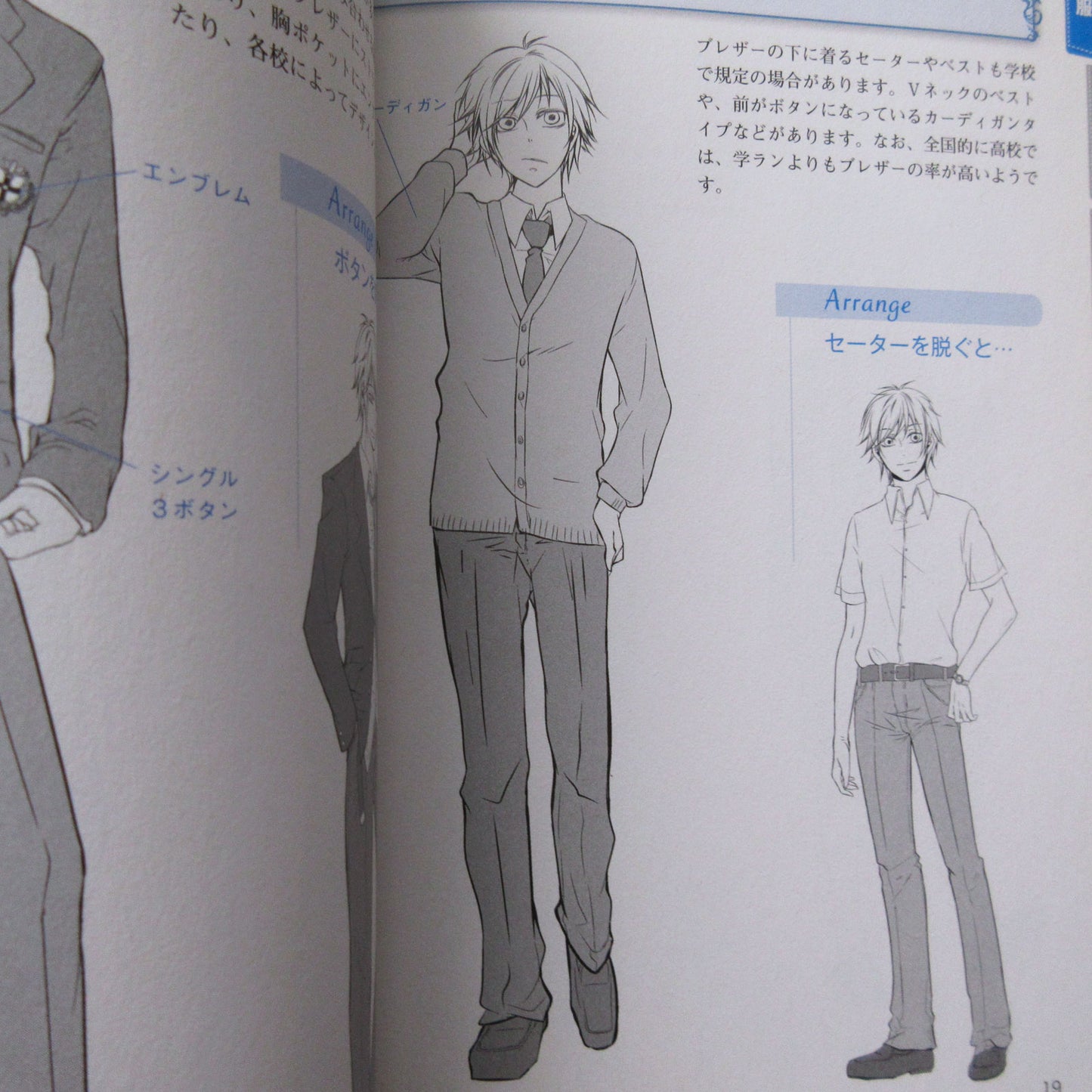 Manga Character Clothing Materials <Men's uniform>