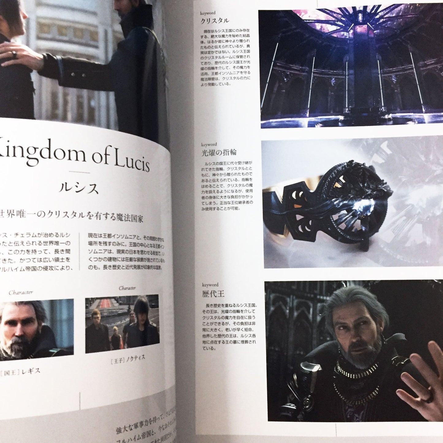 Final Fantasy XV 15 1st Official Guide Book World Prologue