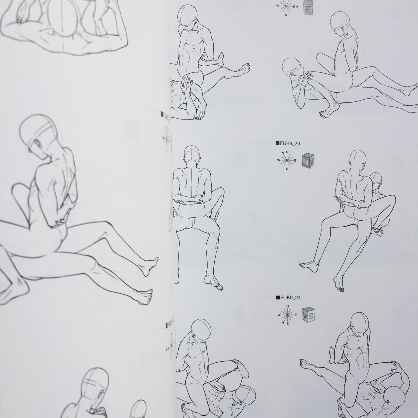 BL Pose Collection Submissive Pose Drawing Collection w/CD-ROM
