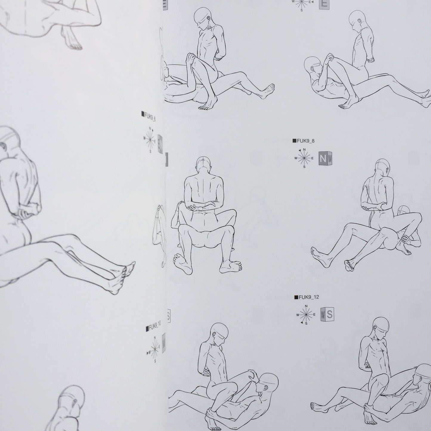 BL Pose Collection Submissive Pose Drawing Collection w/CD-ROM