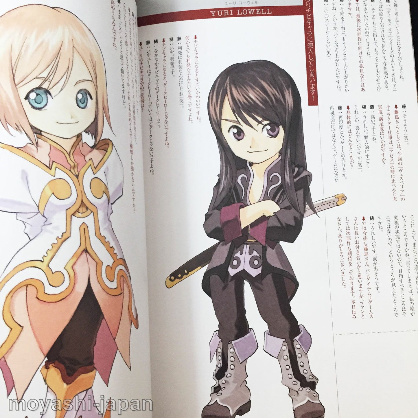 Tales of Vesperia Illustrations, Kosuke Fujishima's Character Works