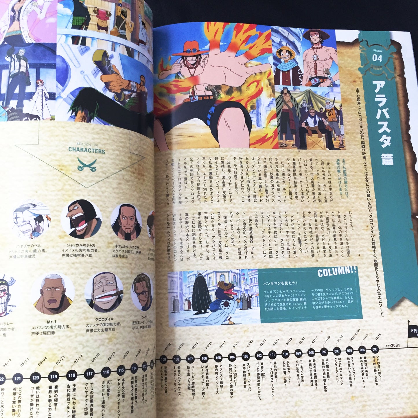 One Piece PIA, The Movie Strong World Guide Book w/Poster & Card