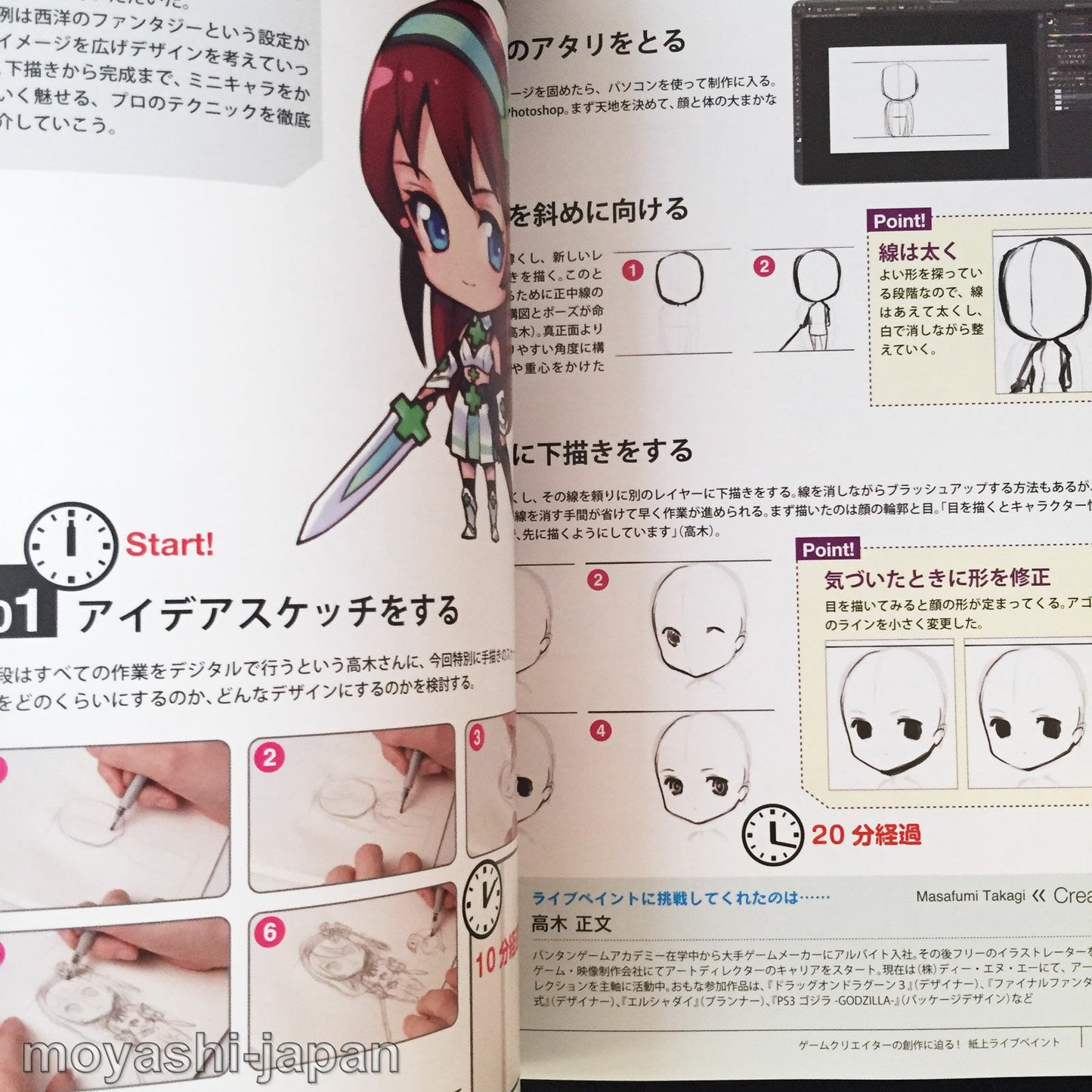 Mini characters, the law of progress