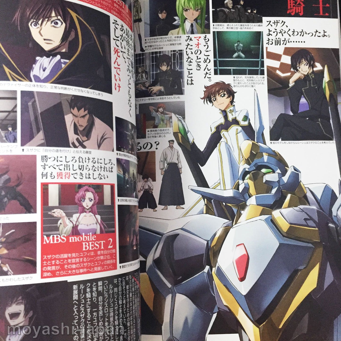 Code Geass Lelouch of the Rebellion Official Guide Book The Complete