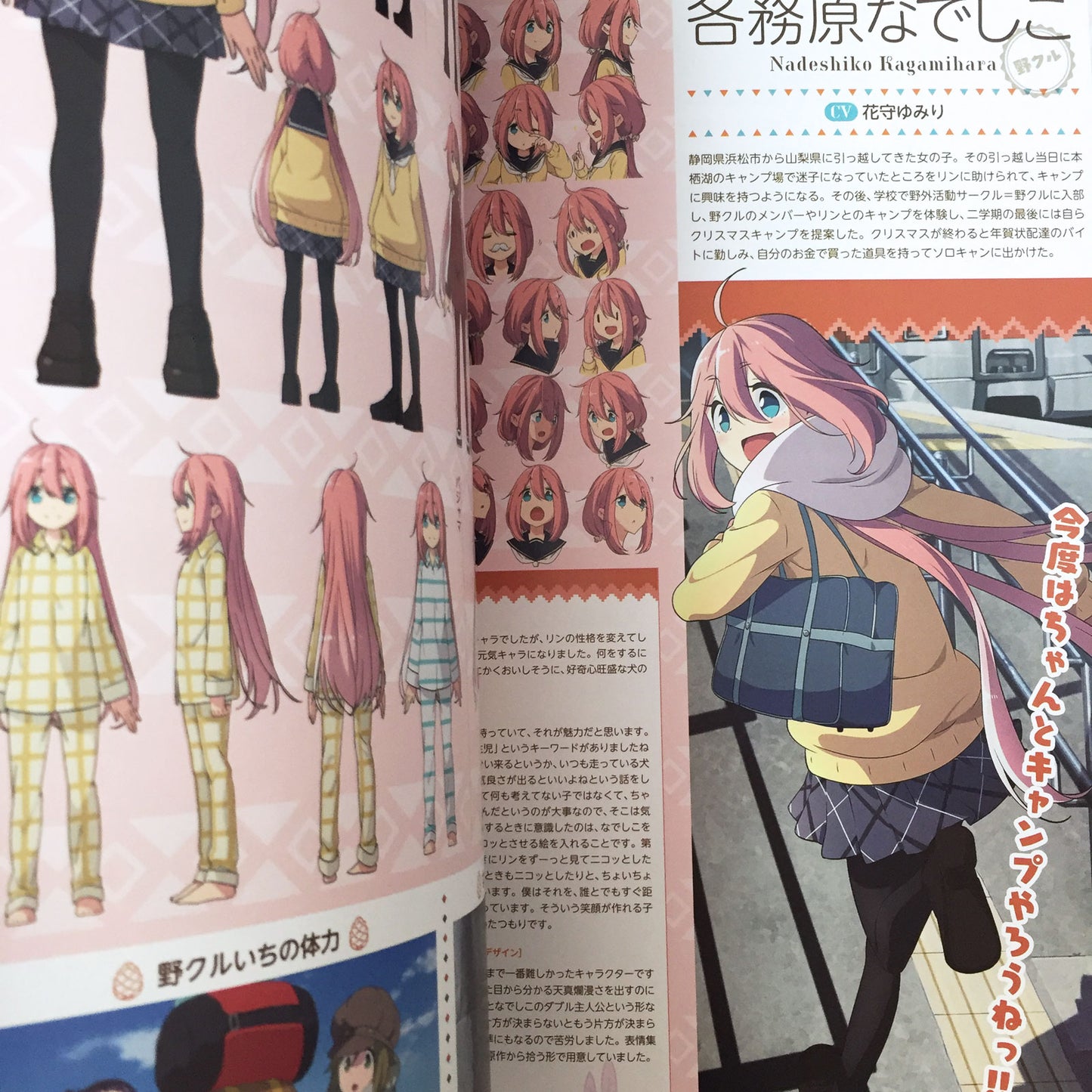 Yuru Camp (Laid-Back Camp) Official Guide Book "Yagai-Katsudou Kiroku"