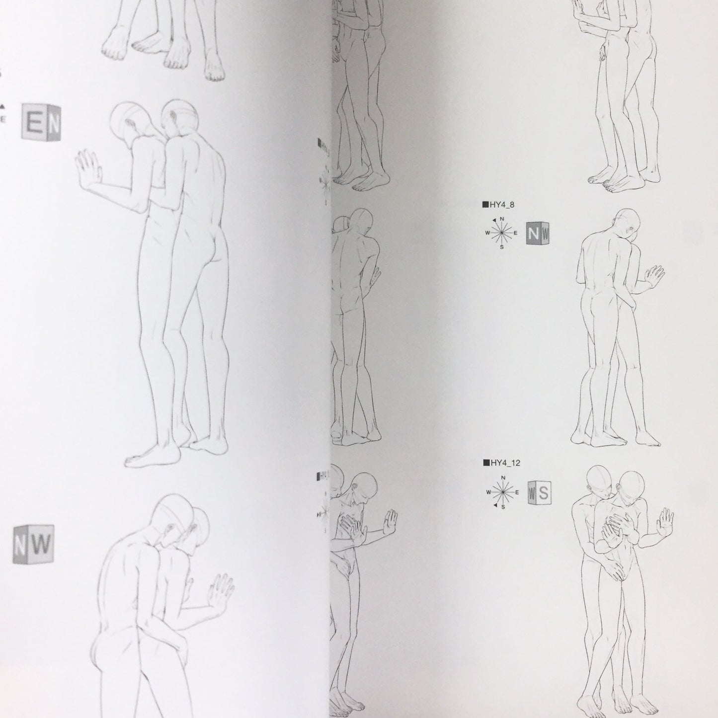 BL Pose Collection Love Scene Drawing Collection 2 w/CD-ROM