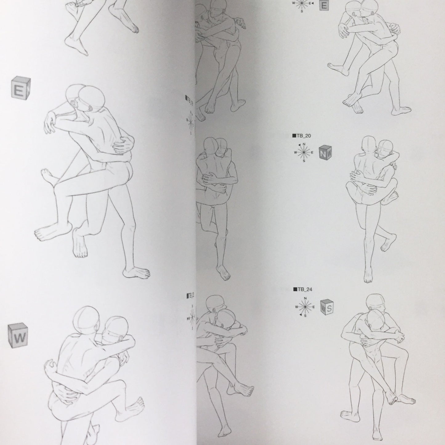 BL Pose Collection Love Scene Drawing Collection 2 w/CD-ROM