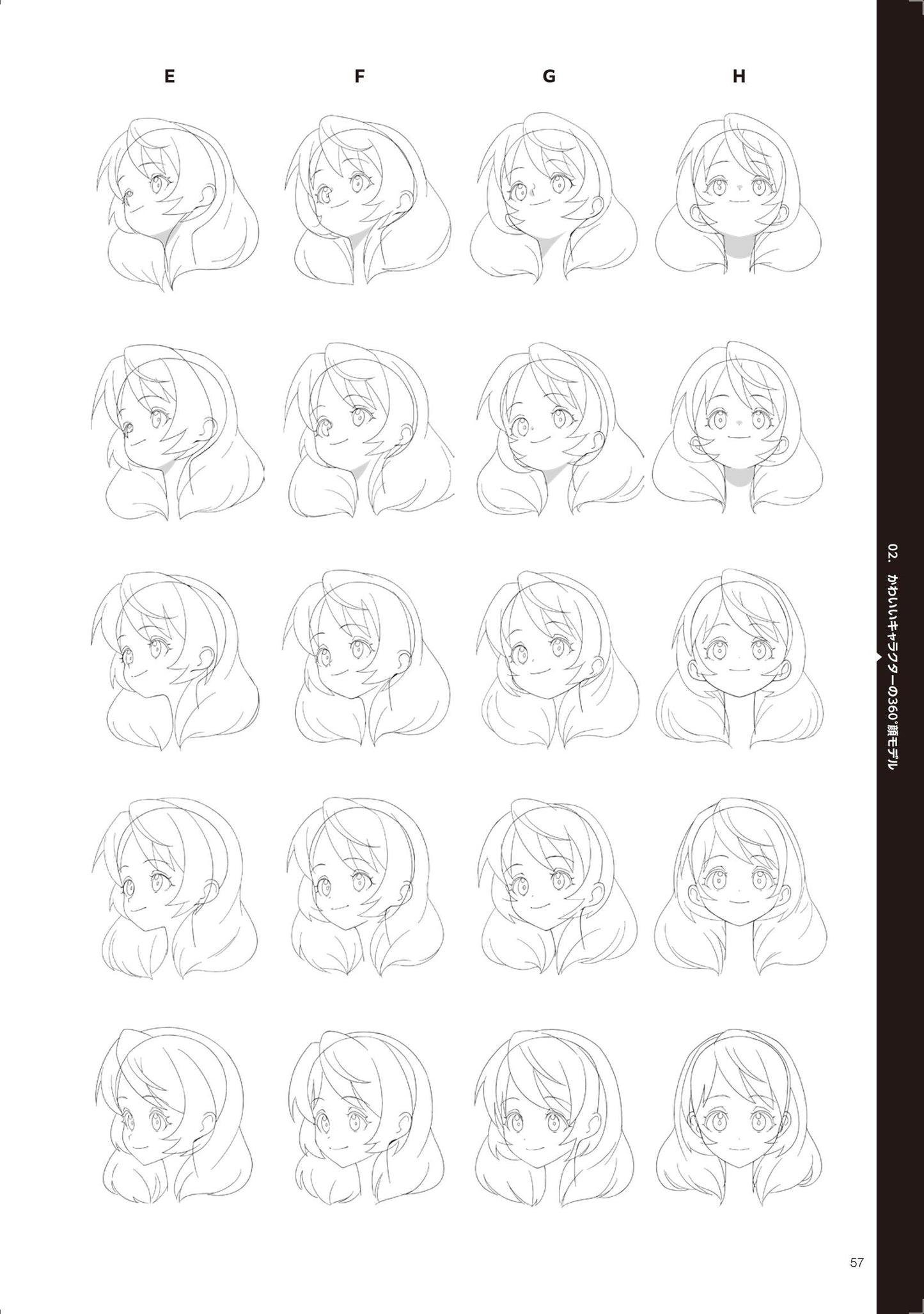 All angles, drawing different faces / Pose Book
