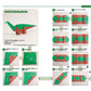 Dinosaur Origami Encyclopedia - Single Sheet No-Cut