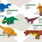 Dinosaur Origami Encyclopedia - Single Sheet No-Cut