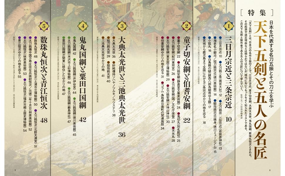 Touken Gahou  "Tenka-Goken and Five Master Craftsmen"
