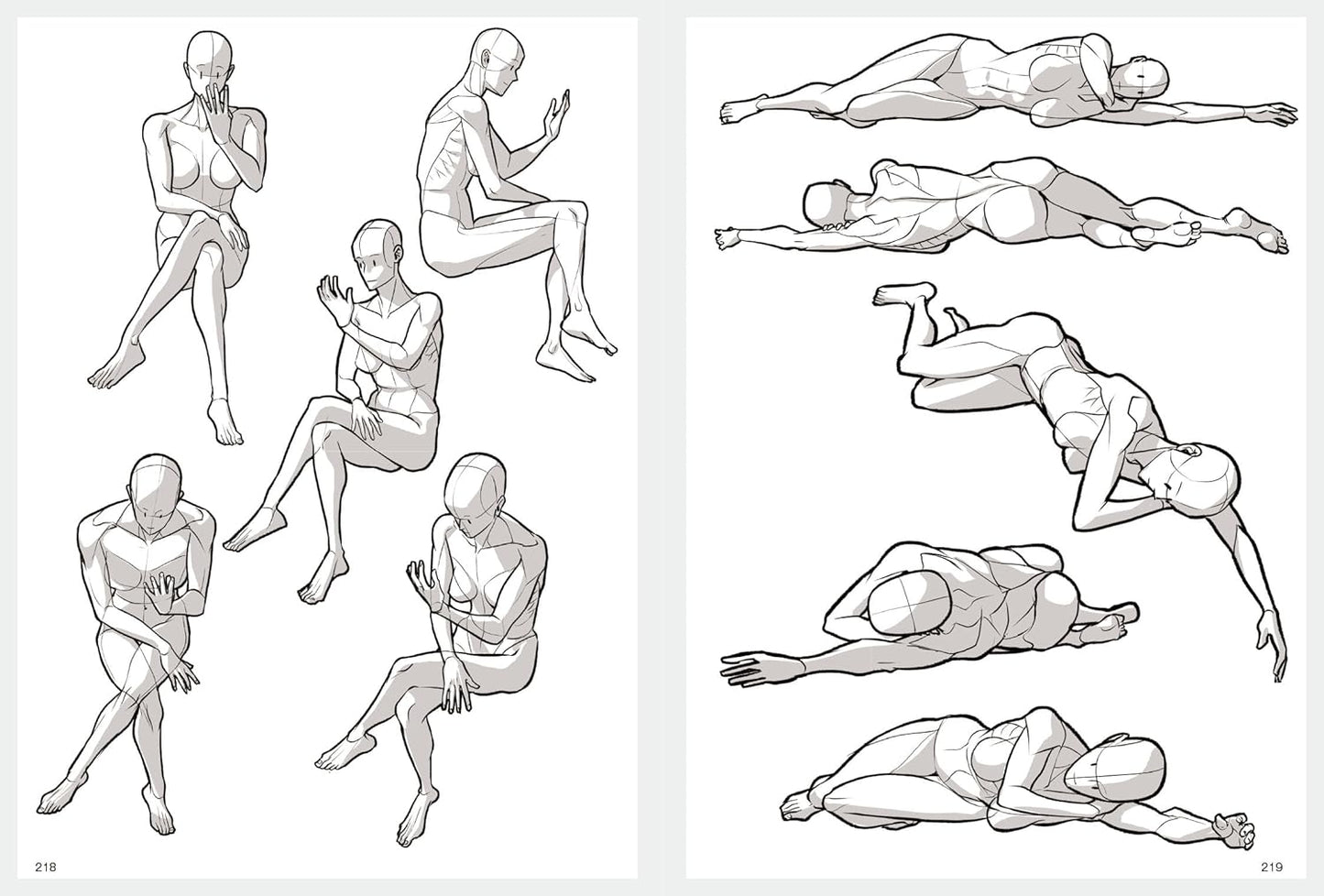POSEMANIACS MODEL Collection of Poses For Improving Human Body Illustration
