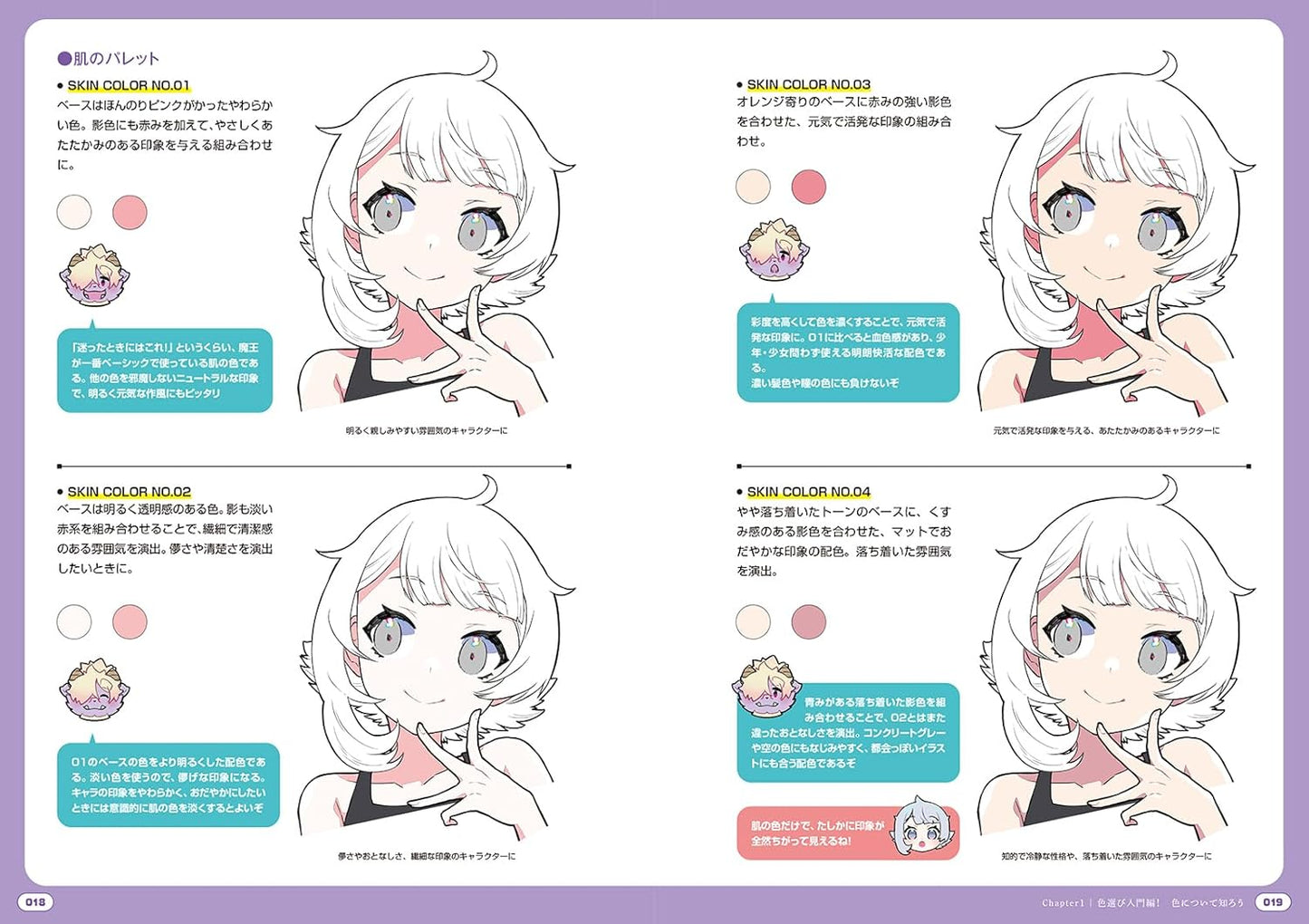 Character Coloring Color Recipe Book - Starting from Skin Tone