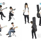 Drawing Bands and Instruments: Pose Reference Book