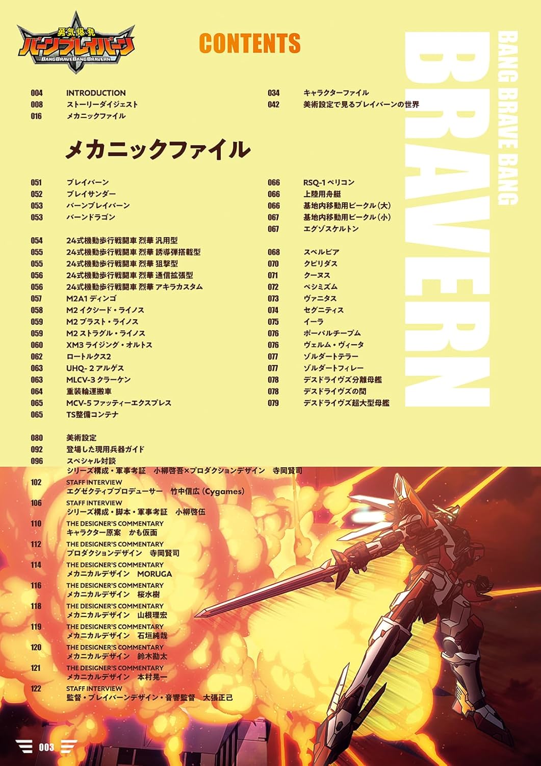 Brave Bang Bravern! Mechanic & World Complete Book