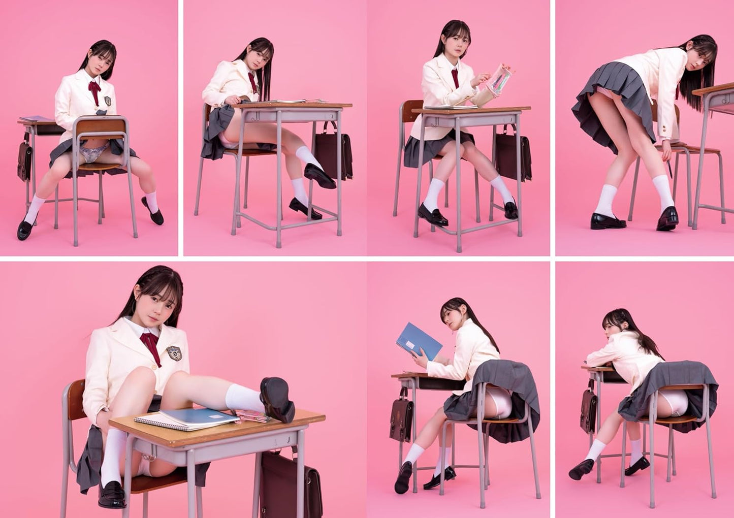 School Uniform Pose Collection